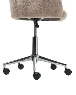 Sedia da scrivania PRIDDY Bouclé Beige