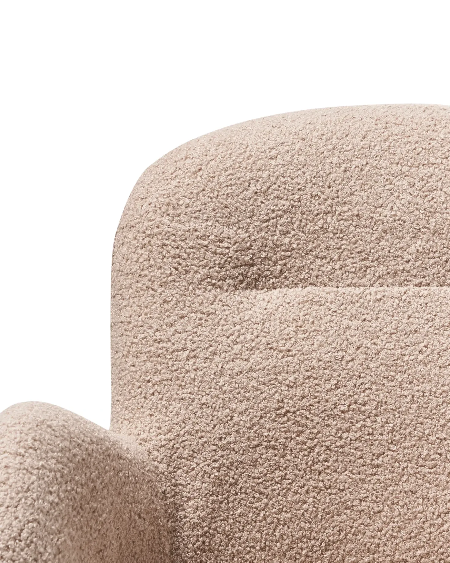 Sedia da scrivania PRIDDY Bouclé Beige