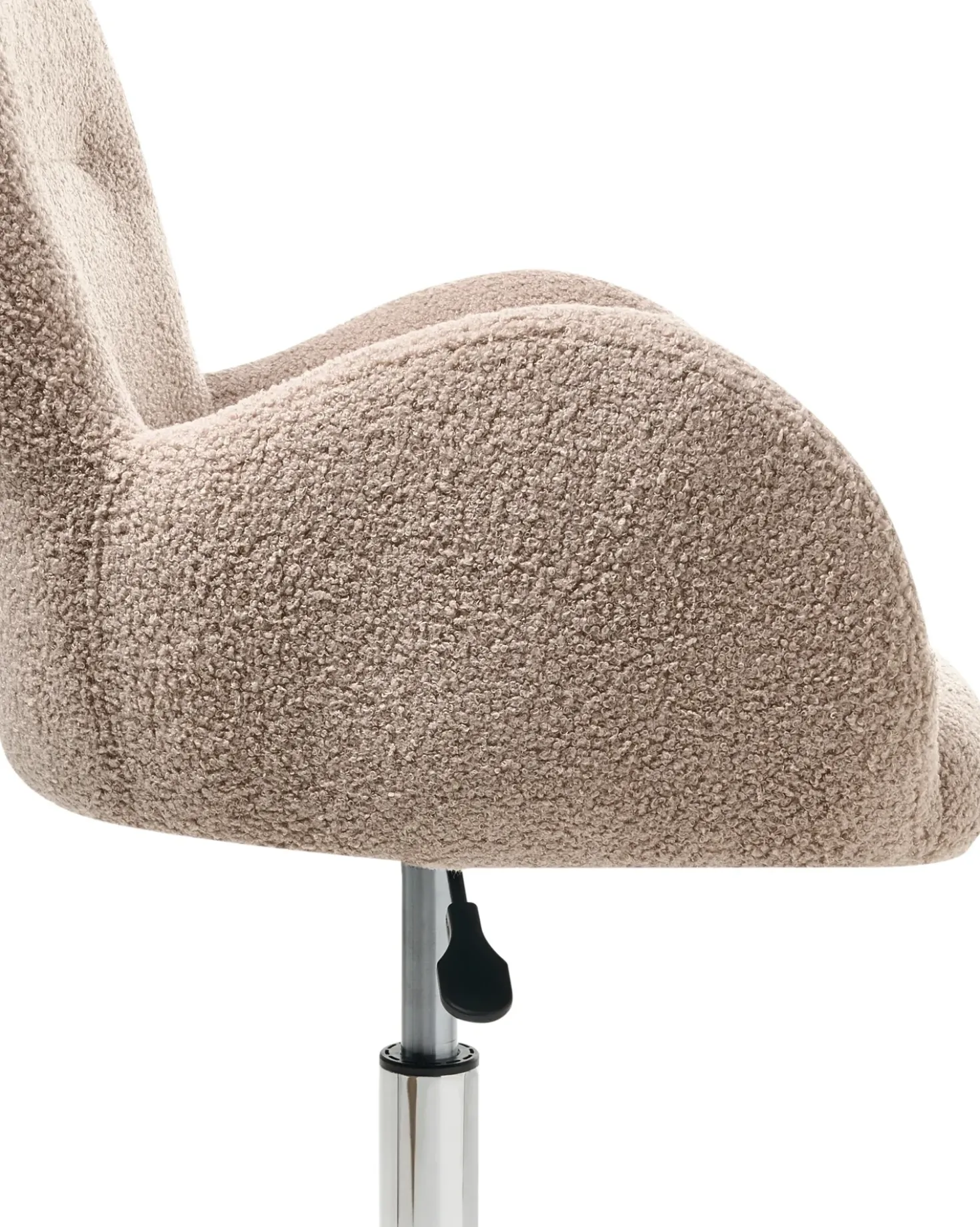 Sedia da scrivania PRIDDY Bouclé Beige
