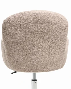 Sedia da scrivania PRIDDY Bouclé Beige