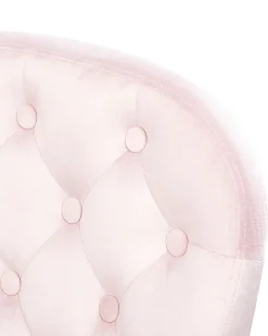 Sedia da scrivania PRINCESS Velluto Rosa pastello