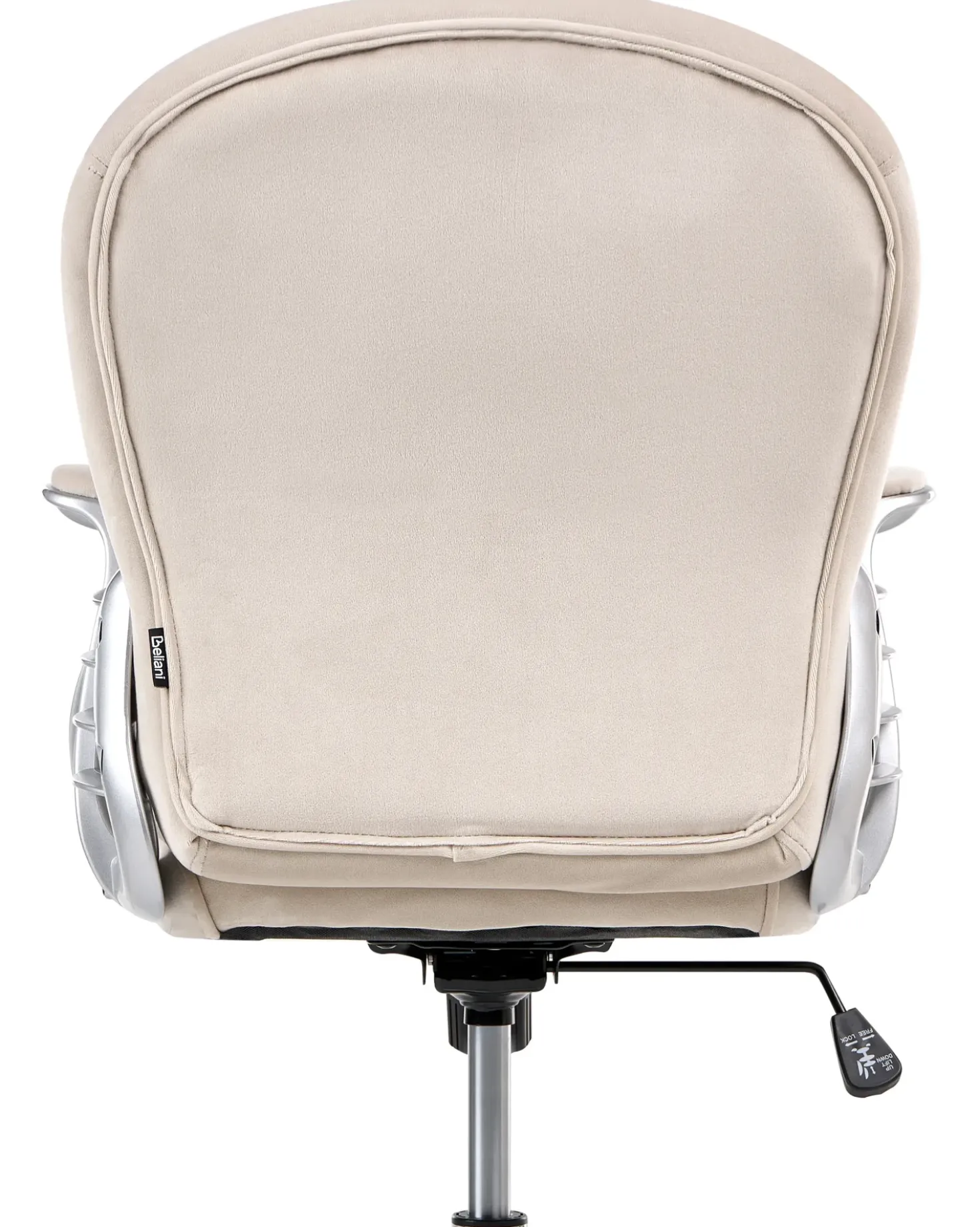 Sedia da scrivania PRINCESS Velluto Tortora