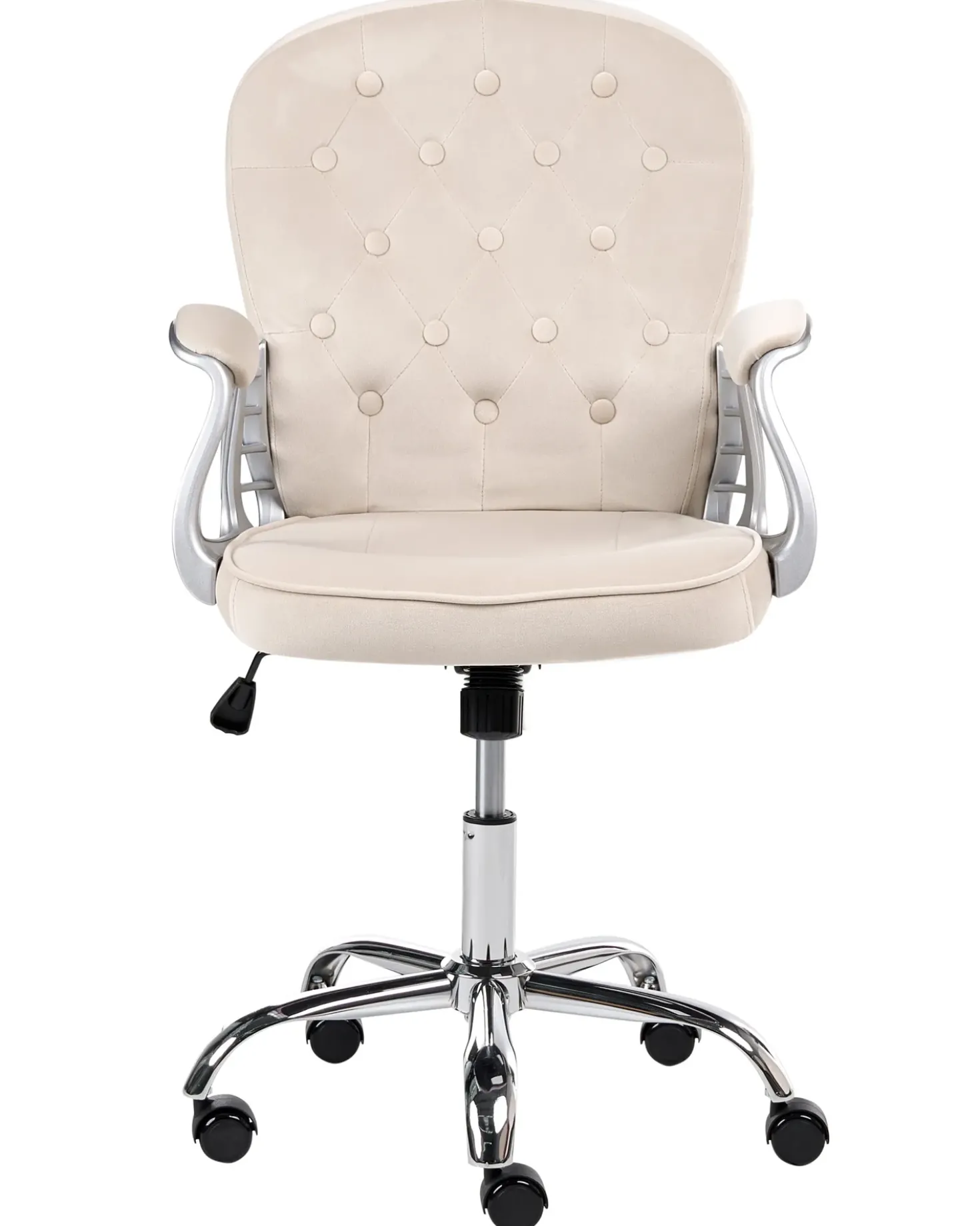 Sedia da scrivania PRINCESS Velluto Tortora