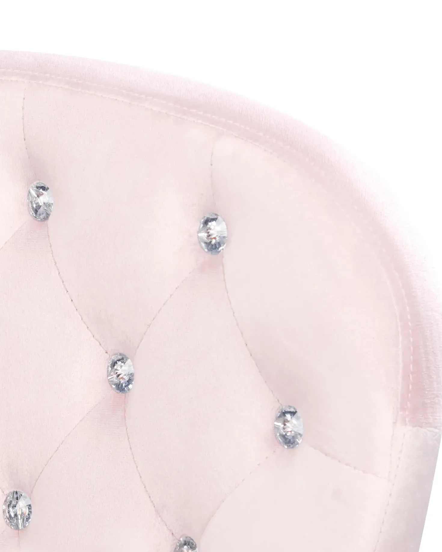 Sedia da scrivania PRINCESS Velluto Rosa pastello