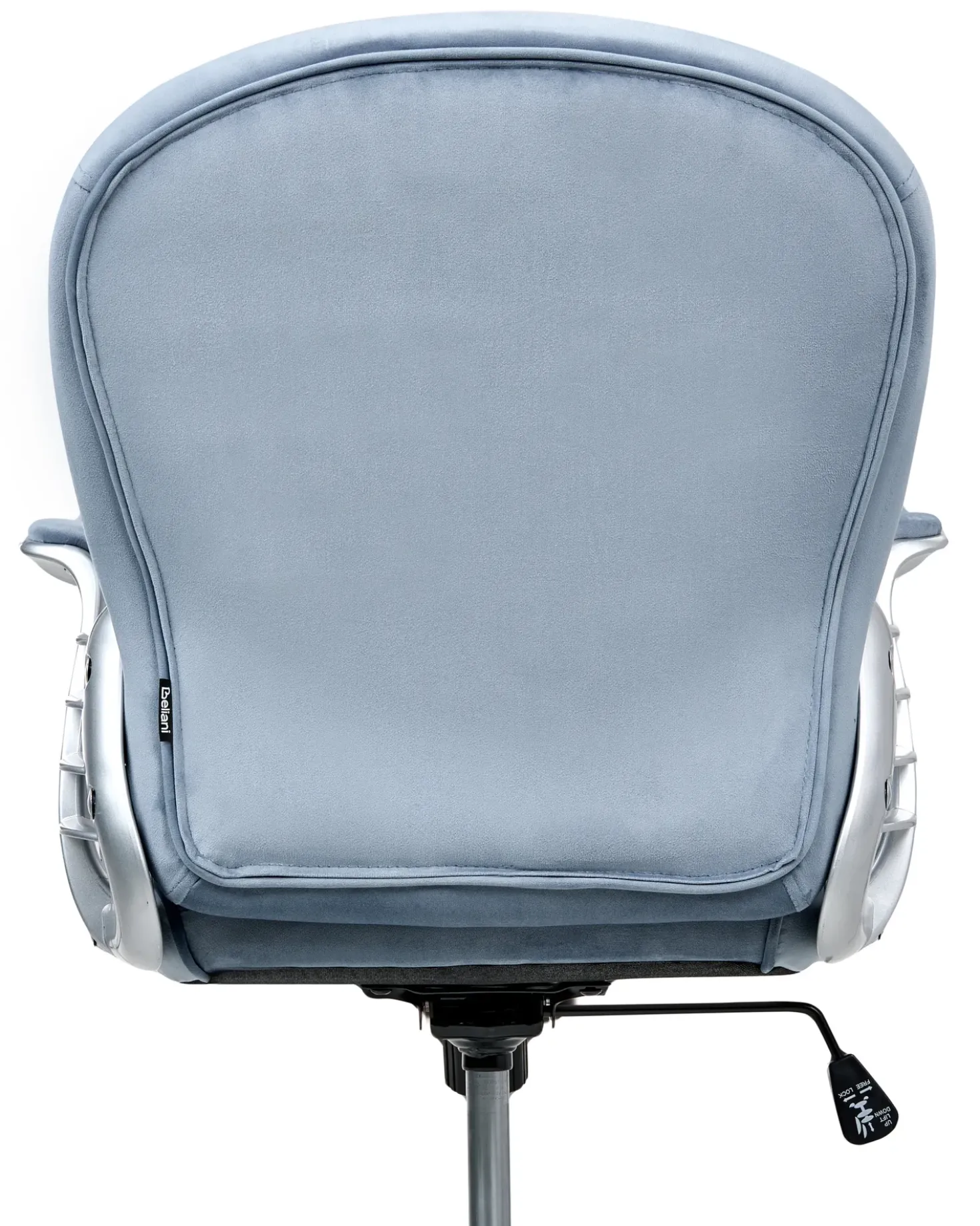 Sedia da scrivania PRINCESS Velluto Azzurro