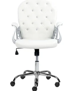 Sedia da scrivania PRINCESS Pelle sintetica Bianco
