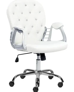 Sedia da scrivania PRINCESS Pelle sintetica Bianco