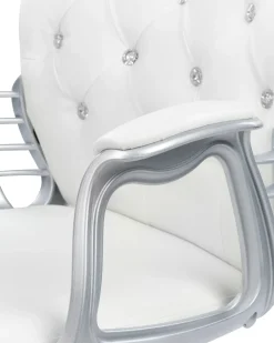 Sedia da scrivania PRINCESS Pelle sintetica Bianco
