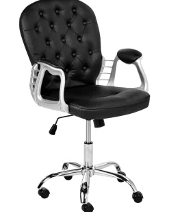 Sedia da scrivania PRINCESS Pelle sintetica Nero