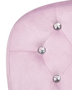 Sedia da scrivania PRINCESS Velluto Viola chiaro