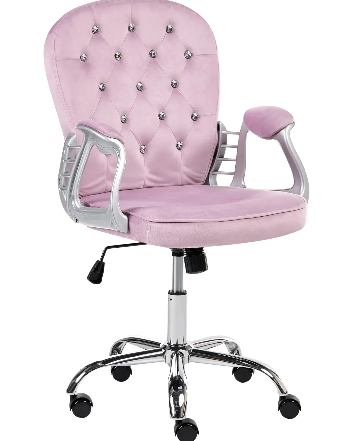 Sedia da scrivania PRINCESS Velluto Viola chiaro