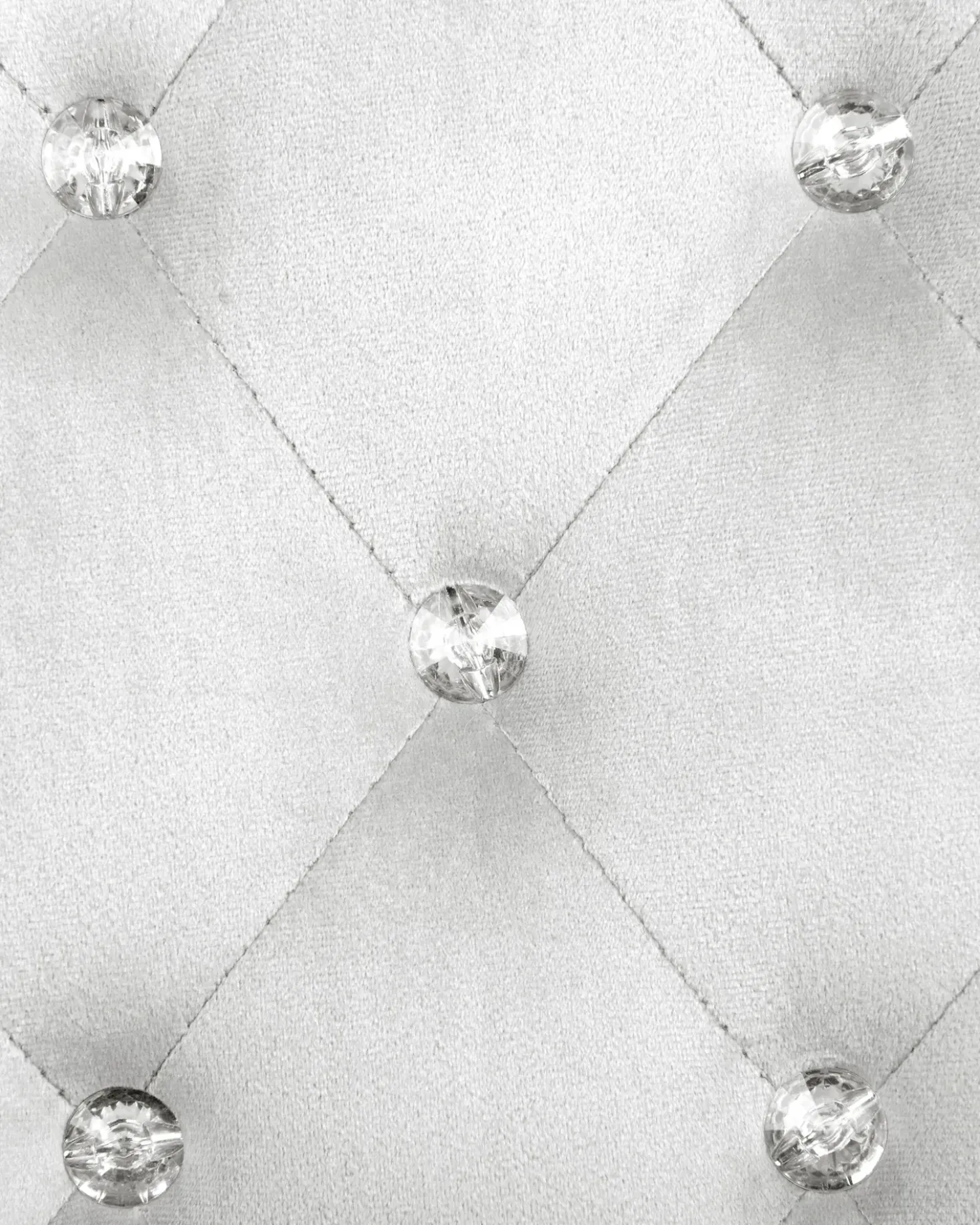 Sedia da scrivania PRINCESS Velluto Grigio chiaro