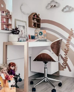 Sedia da scrivania ROTTERDAM Pelle sintetica Bianco