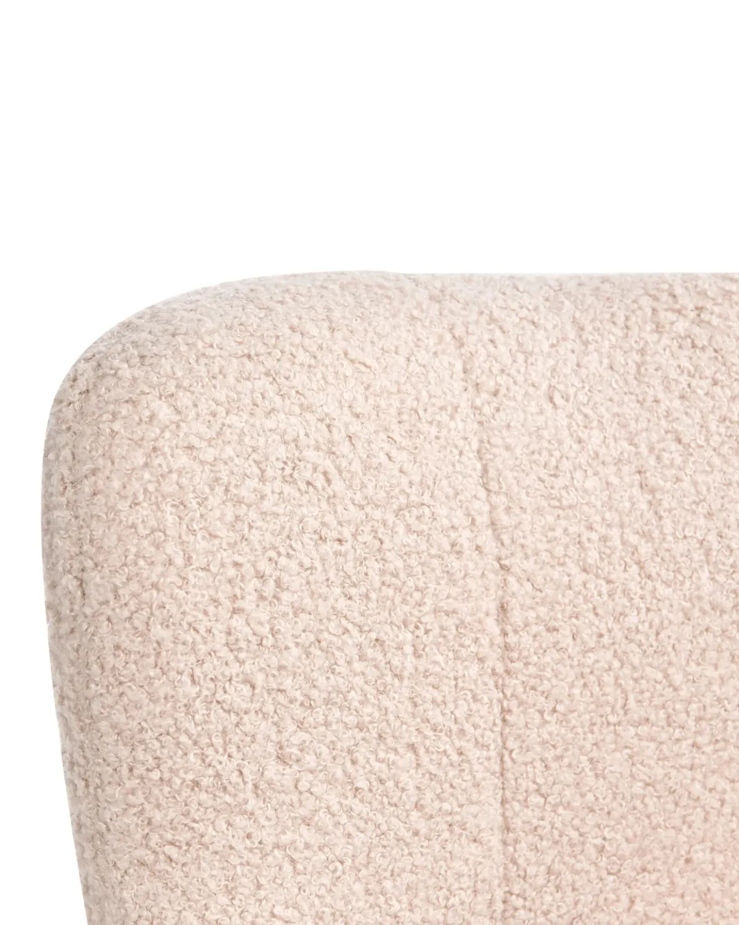 Sedia da scrivania SANILAC II Bouclé Beige