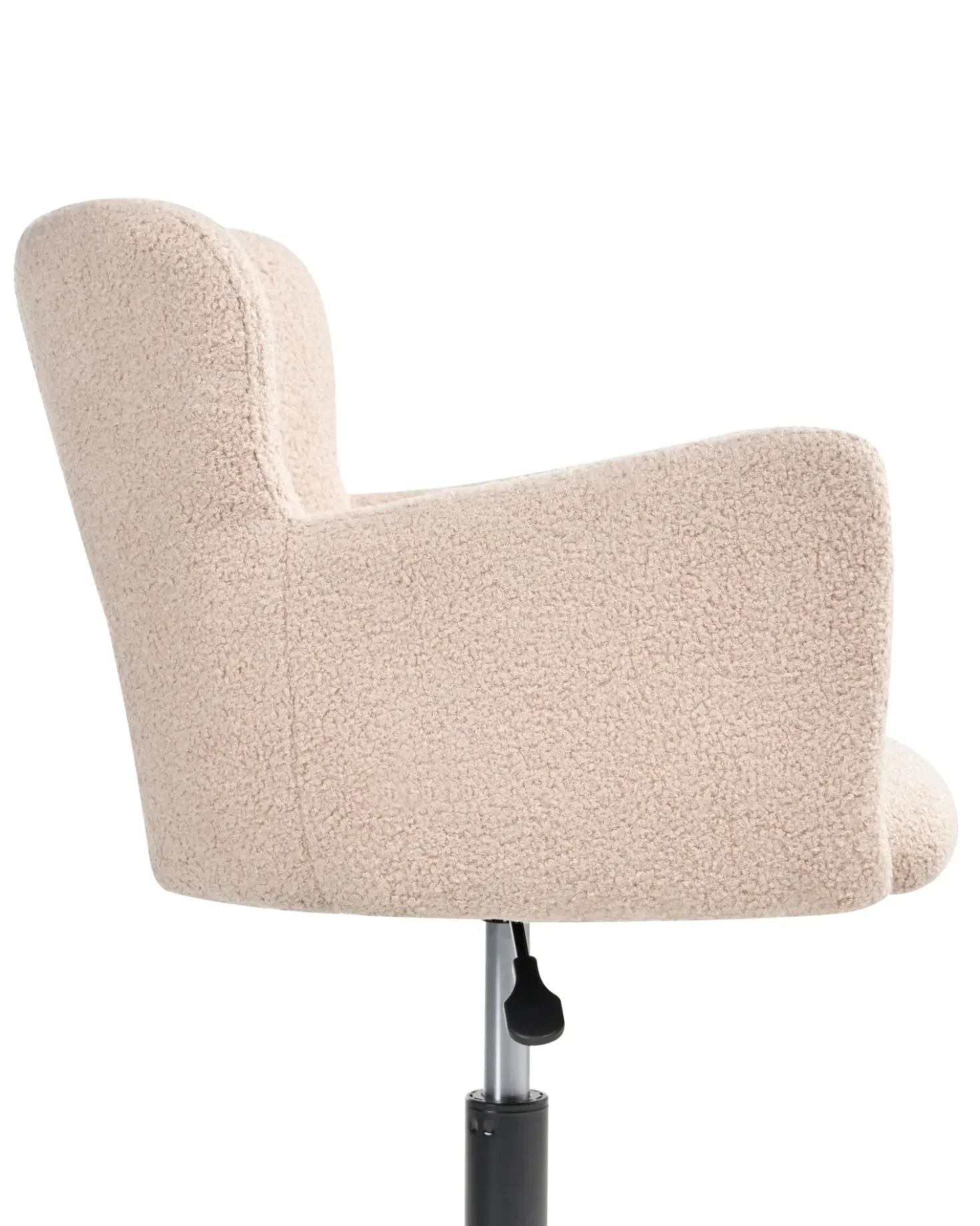 Sedia da scrivania SANILAC II Bouclé Beige