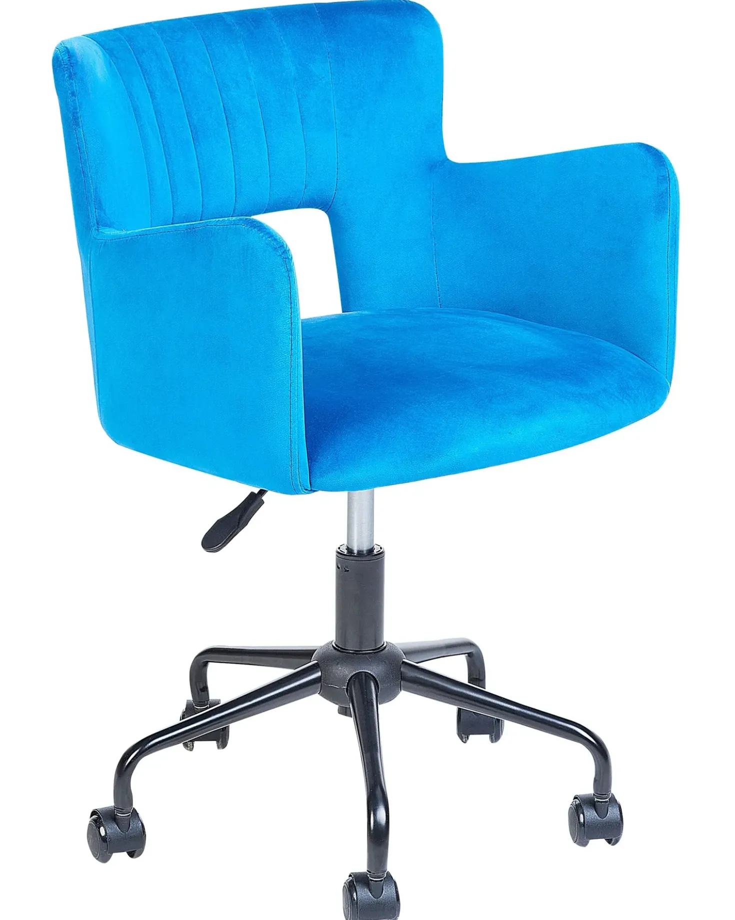 Sedia da scrivania SANILAC II Velluto Blu