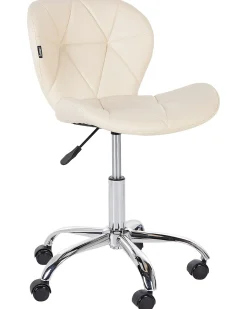 Sedia da scrivania VALETTA Pelle sintetica Beige