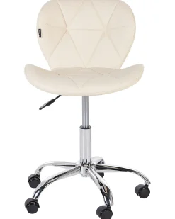 Sedia da scrivania VALETTA Pelle sintetica Beige