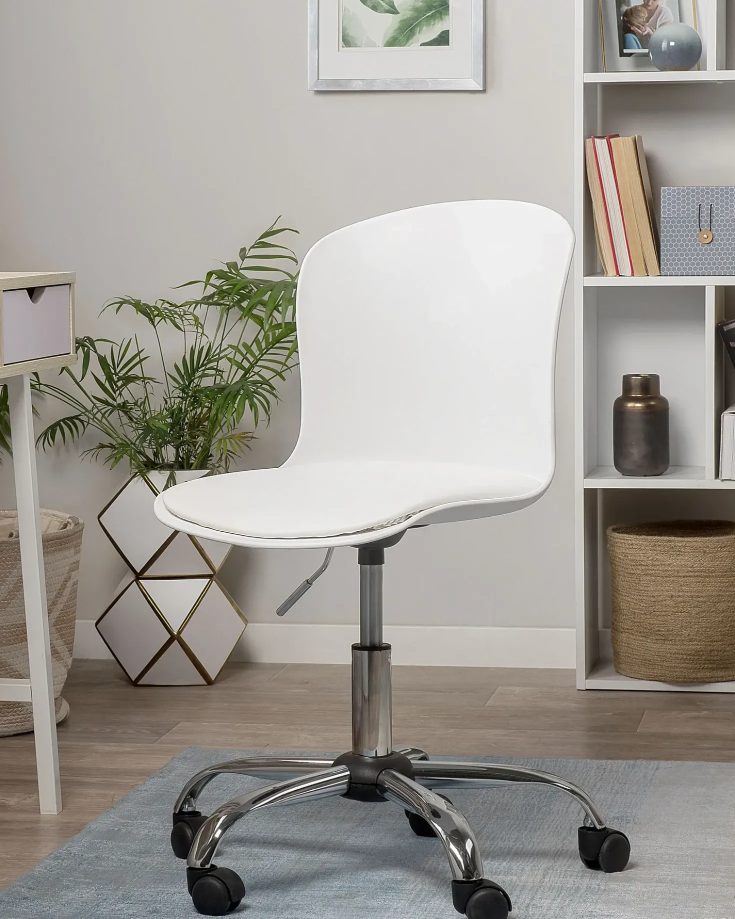 Sedia da scrivania VAMO Pelle sintetica Bianco