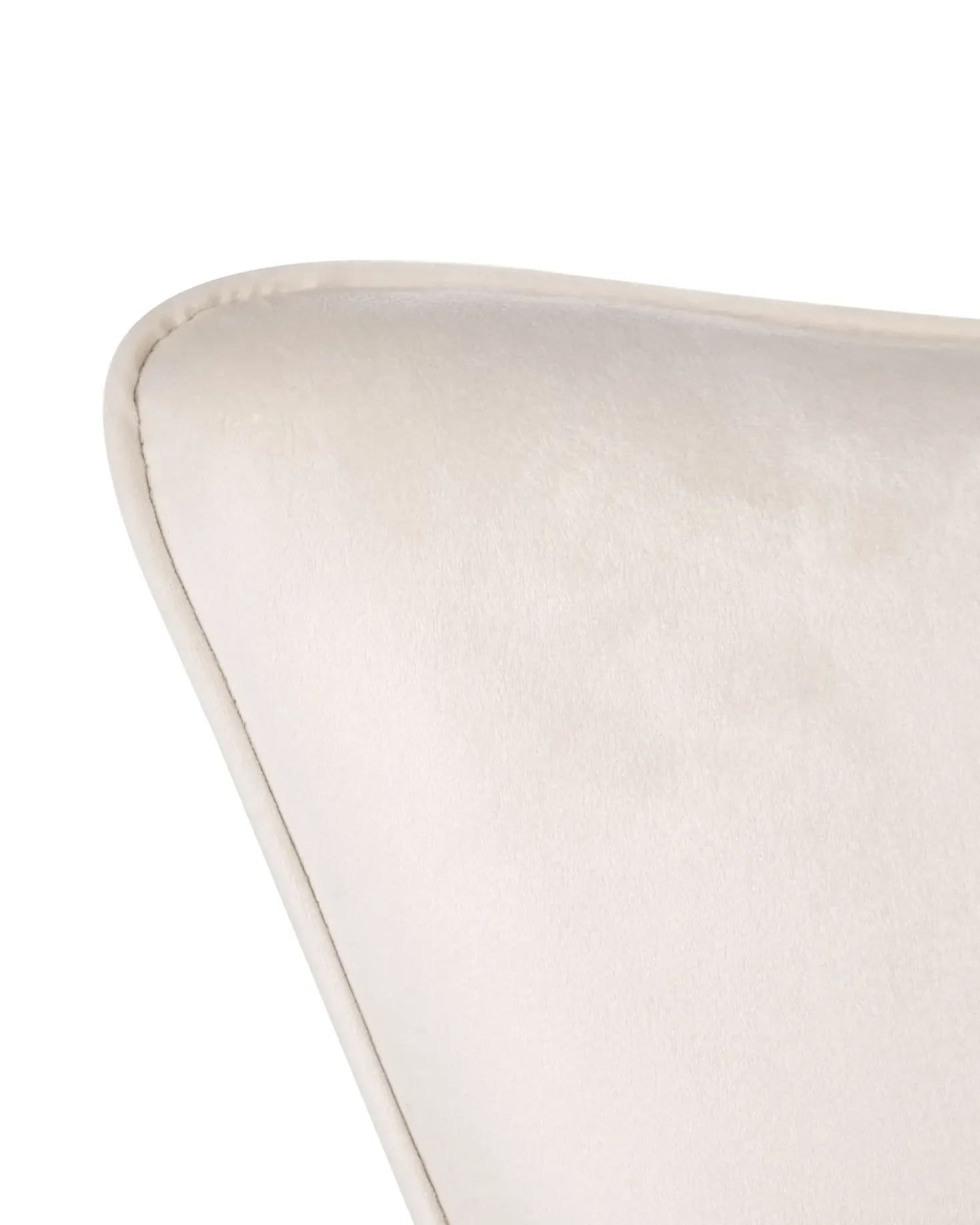 Sedia da scrivania VELENCIA Velluto Bianco sporco