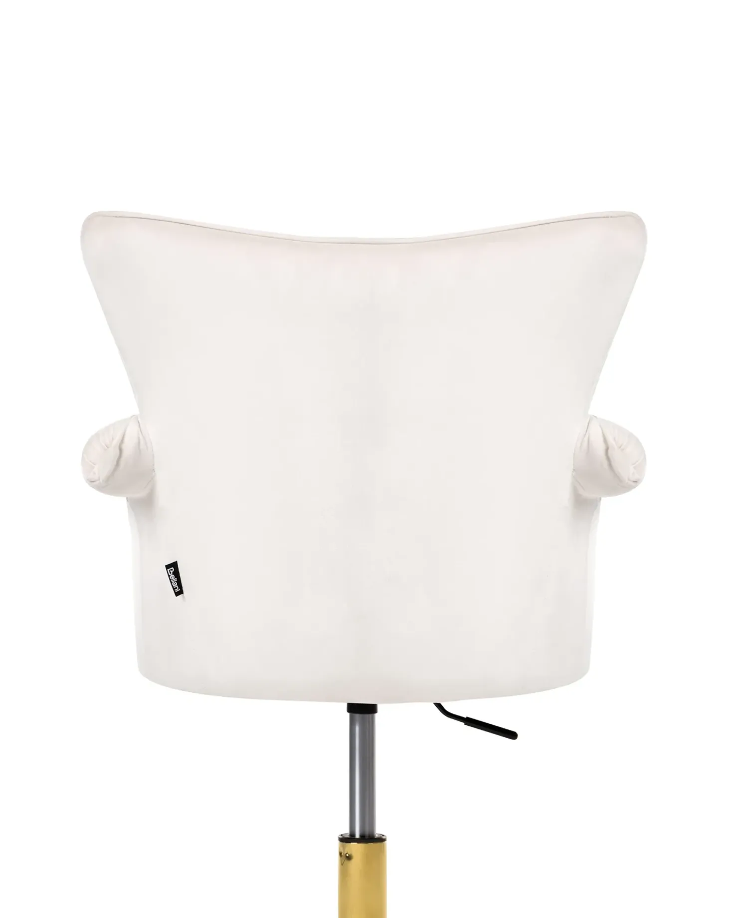 Sedia da scrivania VELENCIA Velluto Bianco sporco