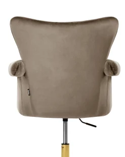 Sedia da scrivania VELENCIA Velluto Marrone