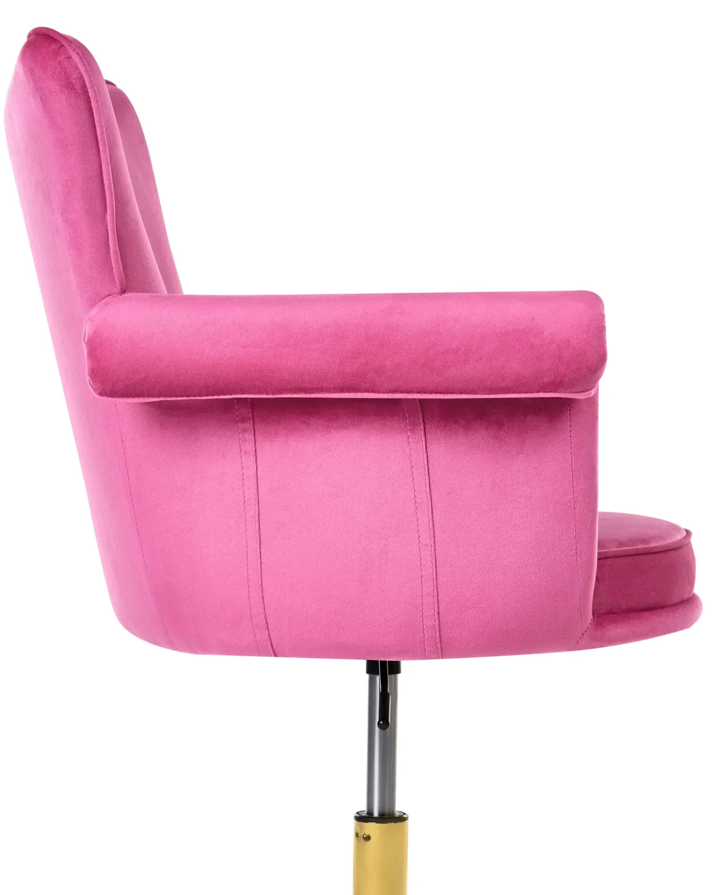 Sedia da scrivania VELENCIA Velluto Fucsia