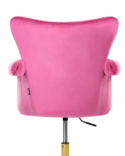 Sedia da scrivania VELENCIA Velluto Fucsia