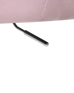 Sedia da scrivania VELORIA Velluto Rosa pastello