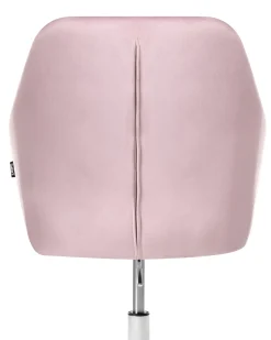 Sedia da scrivania VELORIA Velluto Rosa pastello