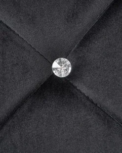 Sedia da scrivania VELORIA Velluto Nero