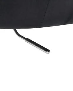 Sedia da scrivania VELORIA Velluto Nero