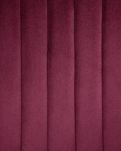 Sedia da scrivania VENICE Velluto Bordeaux