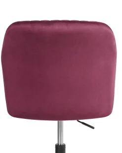 Sedia da scrivania VENICE Velluto Bordeaux