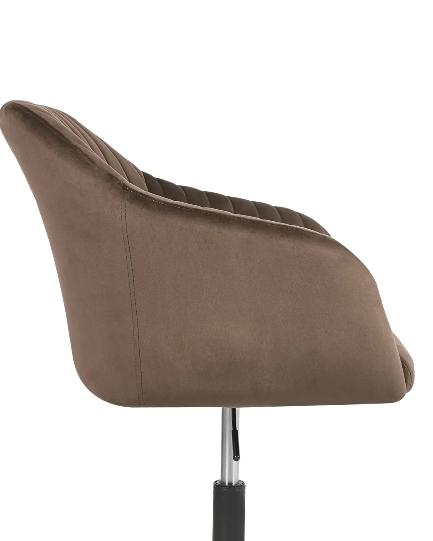 Sedia da scrivania VENICE Velluto Marrone