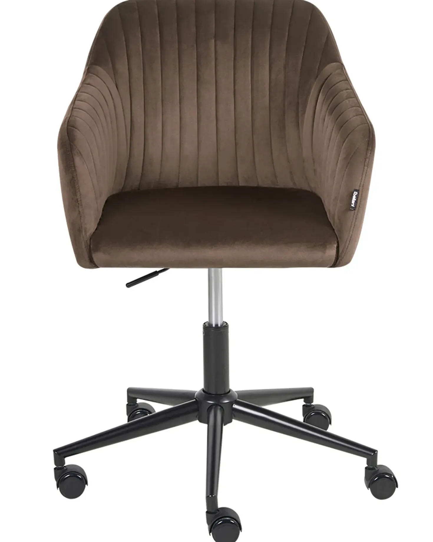 Sedia da scrivania VENICE Velluto Marrone