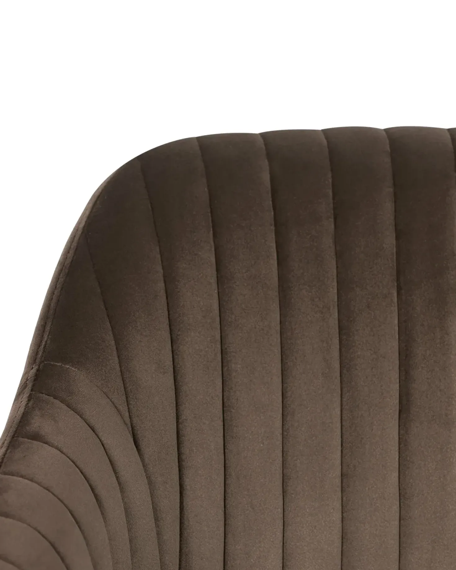 Sedia da scrivania VENICE Velluto Marrone