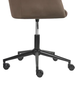 Sedia da scrivania VENICE Velluto Marrone