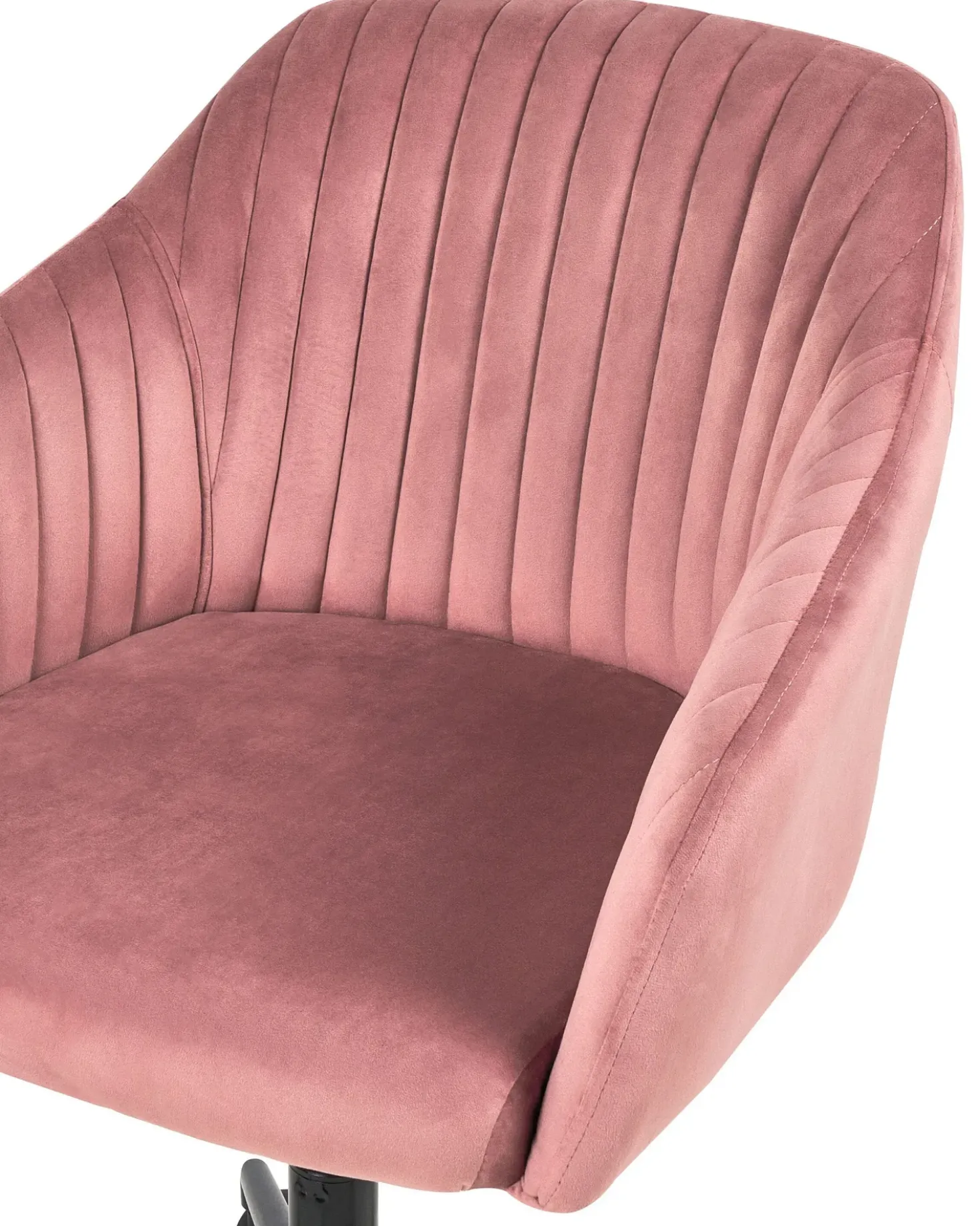 Sedia da scrivania VENICE Velluto Rosa