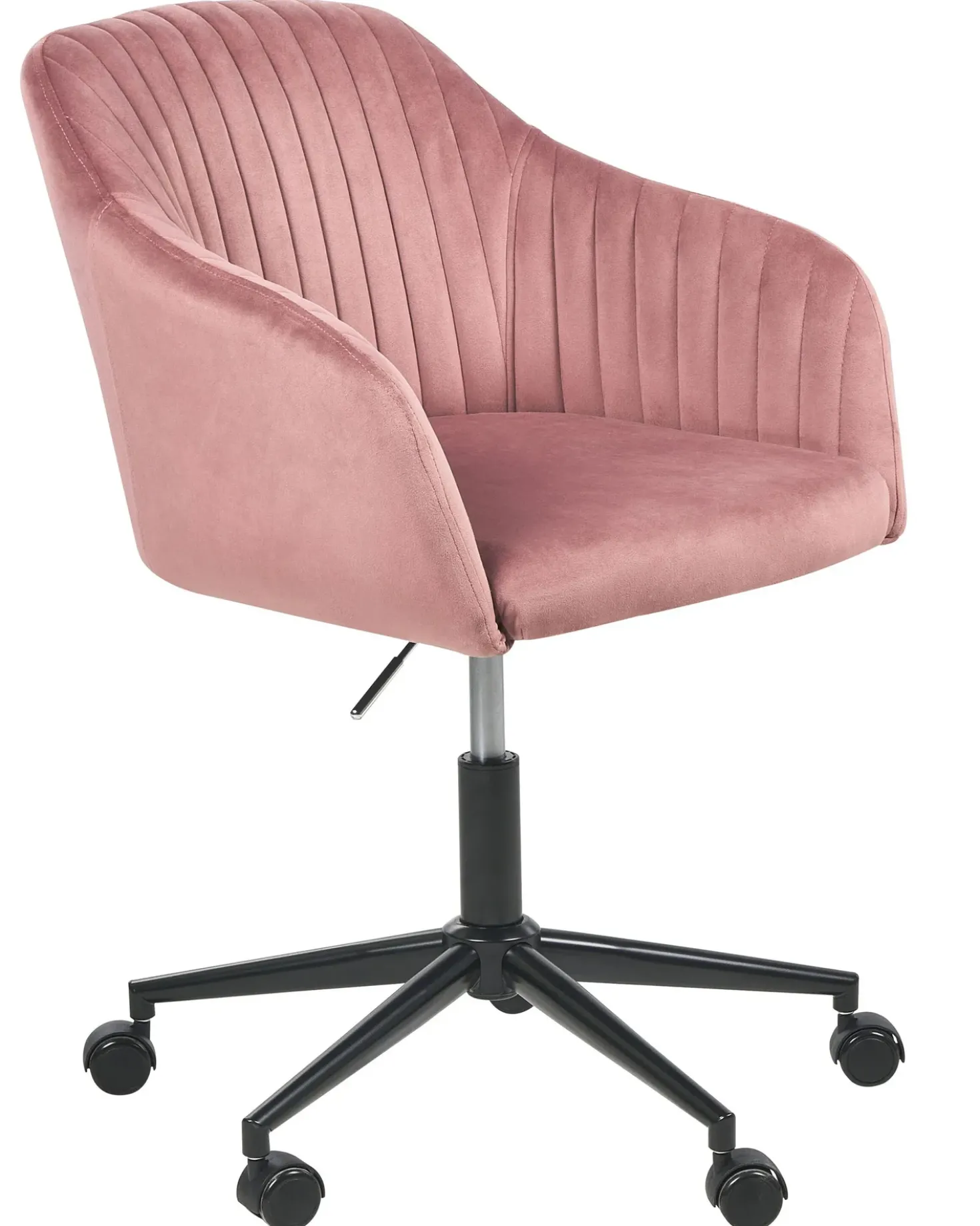 Sedia da scrivania VENICE Velluto Rosa