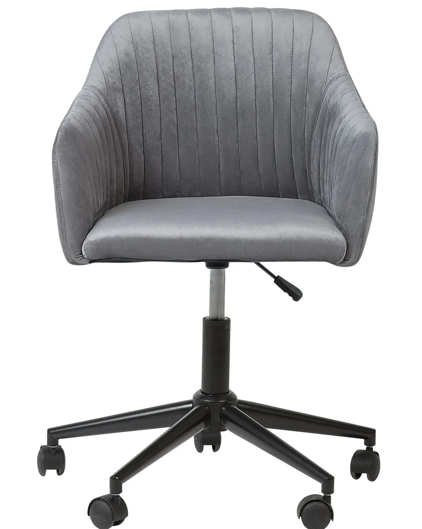 Sedia da scrivania VENICE Velluto Grigio