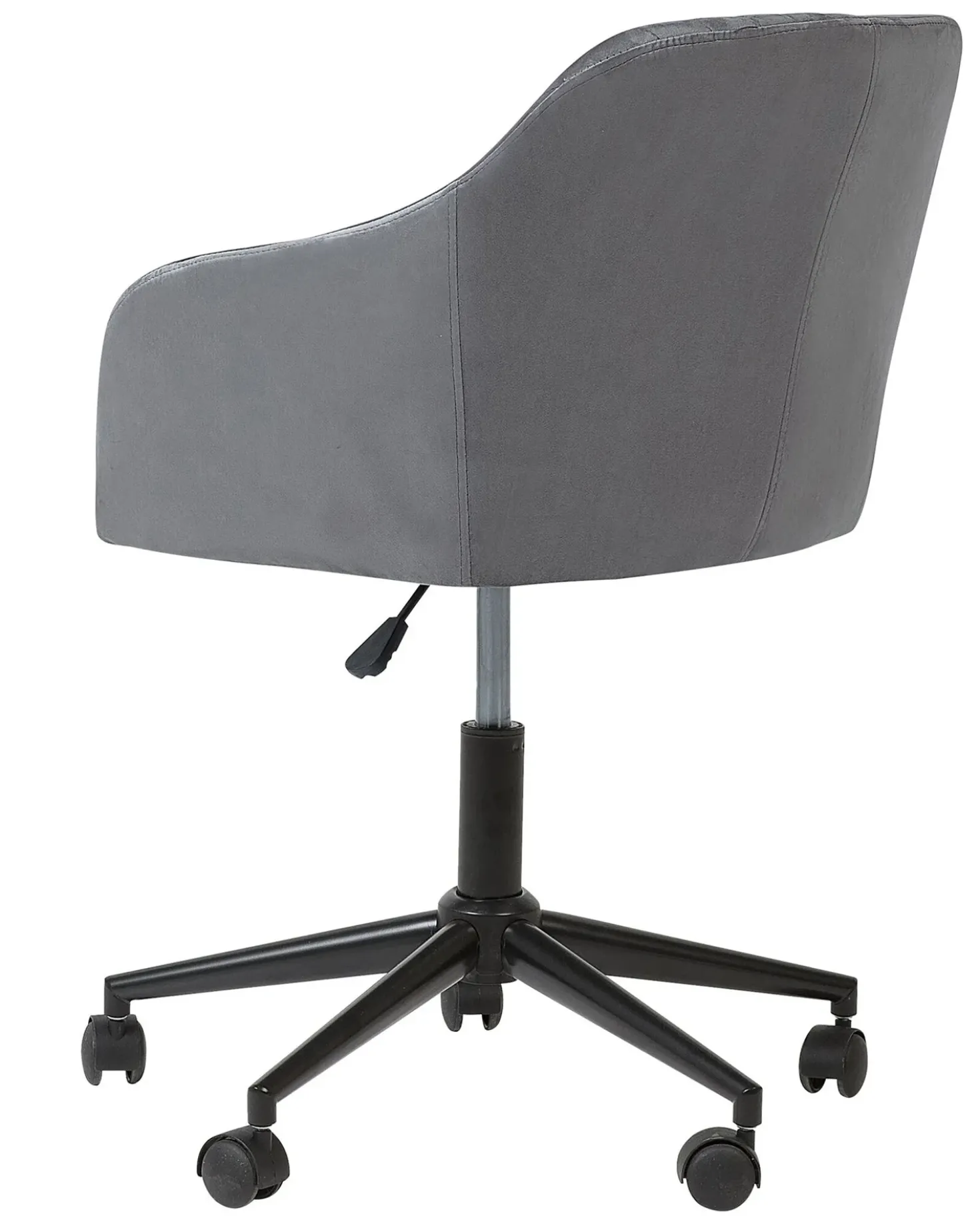 Sedia da scrivania VENICE Velluto Grigio