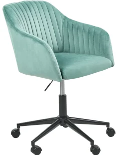 Sedia da scrivania VENICE Velluto Verde menta