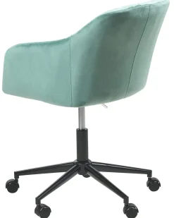 Sedia da scrivania VENICE Velluto Verde menta