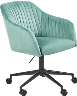Sedia da scrivania VENICE Velluto Verde menta
