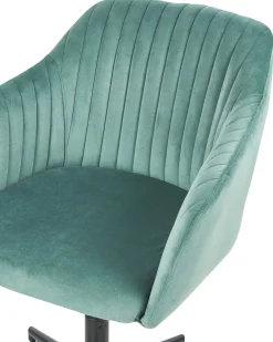 Sedia da scrivania VENICE Velluto Verde menta