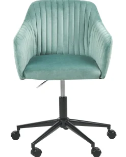 Sedia da scrivania VENICE Velluto Verde menta