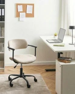 Sedia da scrivania VYRA Tessuto Beige