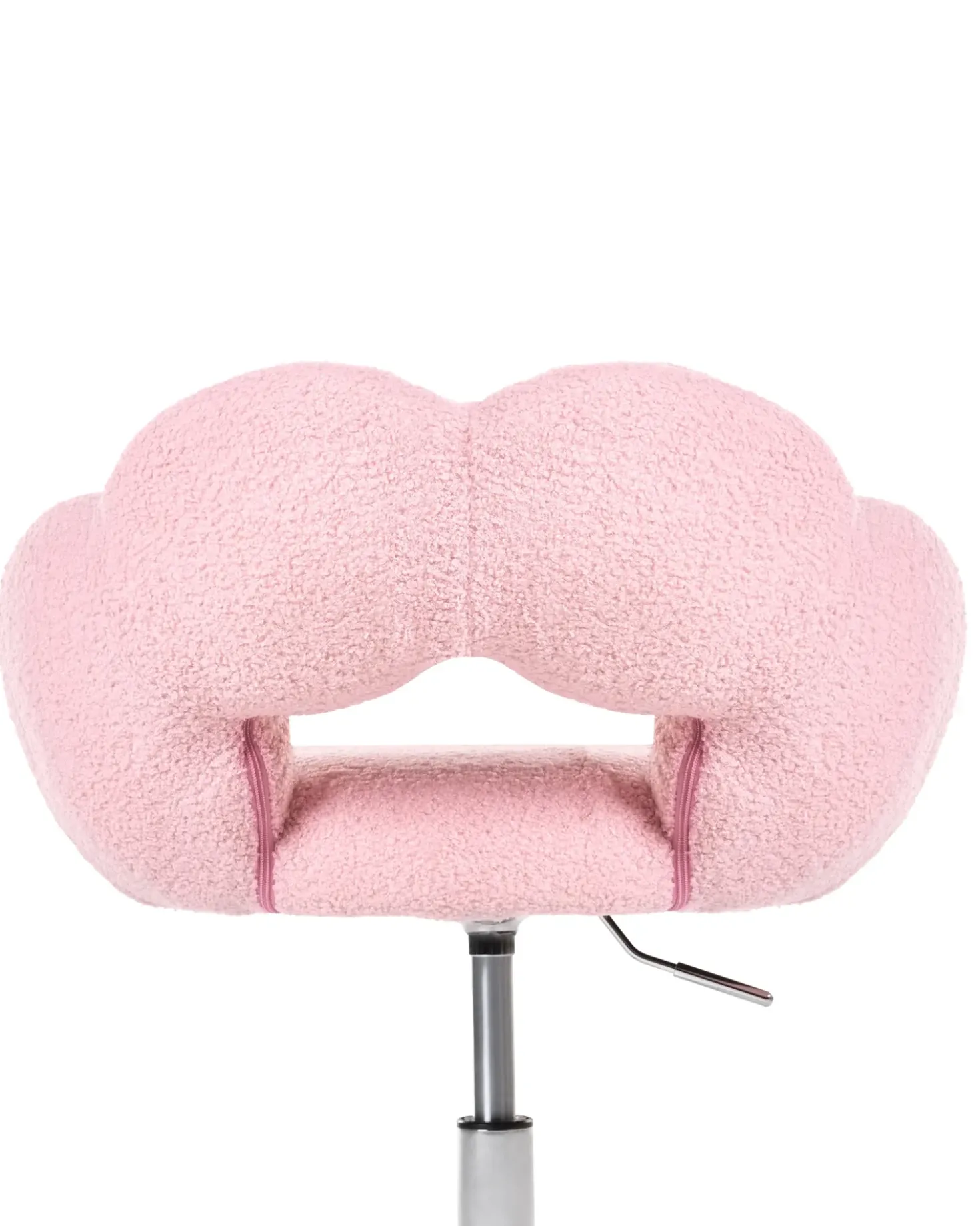 Sedia da scrivania WHIZZY Bouclé Rosa