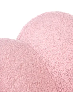Sedia da scrivania WHIZZY Bouclé Rosa